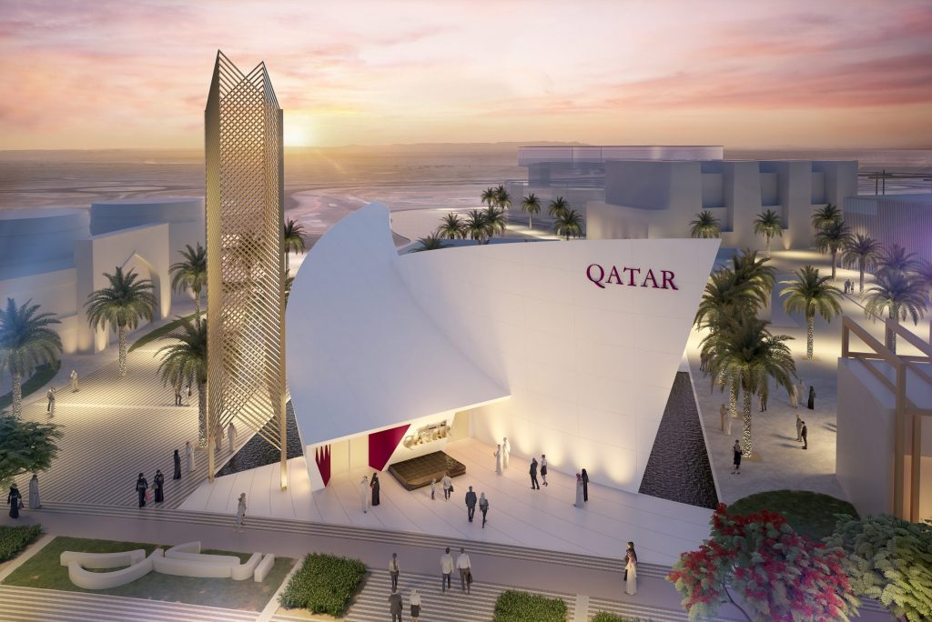 پاویون قطر در اکسپو دبی ۲۰۲۰ اثر سانتیاگو کالاتراوا
